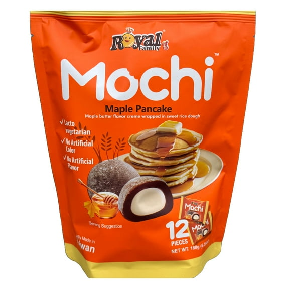 Royal Family Mochi- Matcha, Maple, Tiramisu or Strawberry (12 Piece p/pk.)