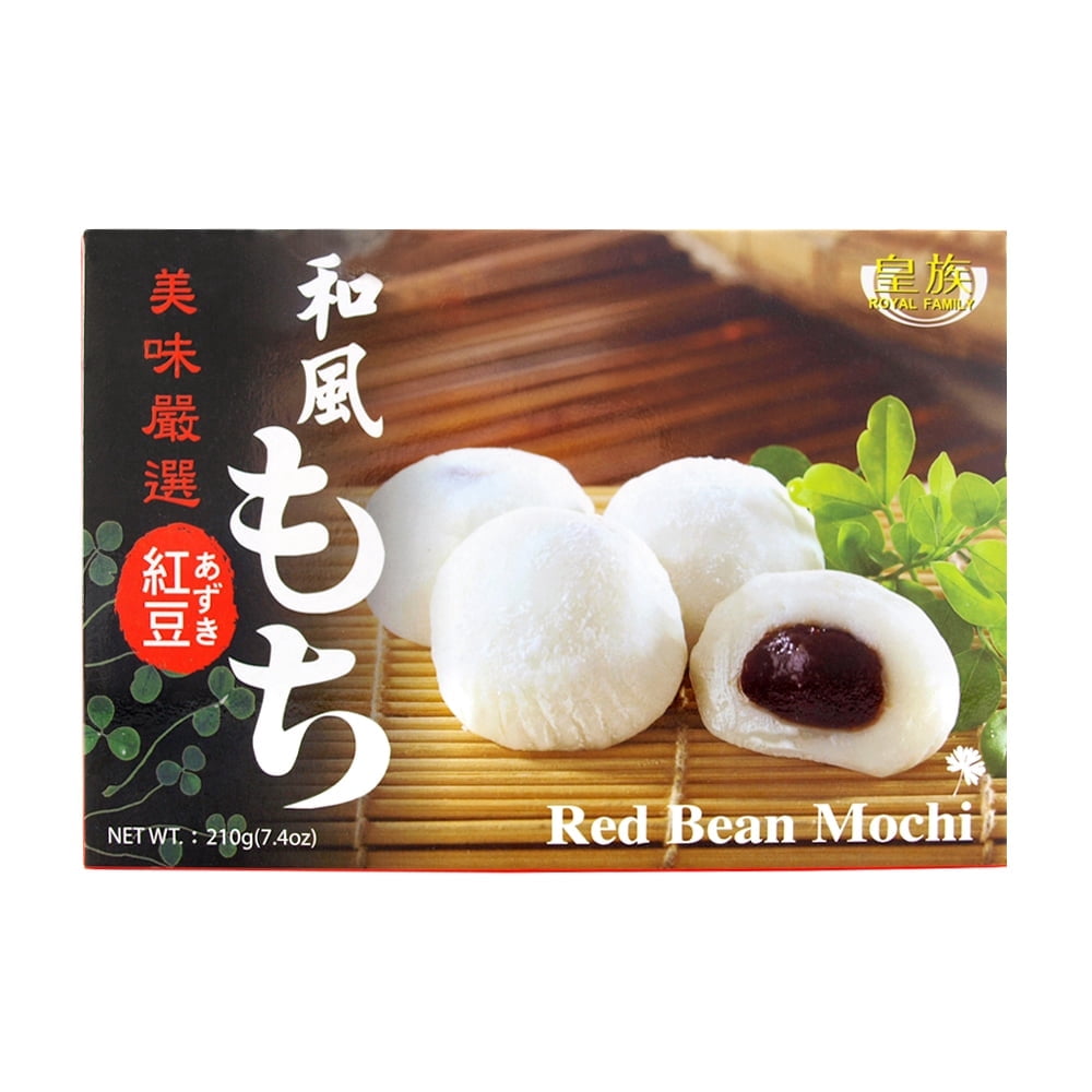 Royal Family Red Bean Mochi 210g, Soft Chewy Texture, Rich Red