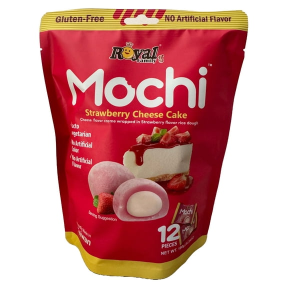 Royal Family Mochi- Matcha, Maple, Tiramasu or Strawberry (12 Piece p/pk.)