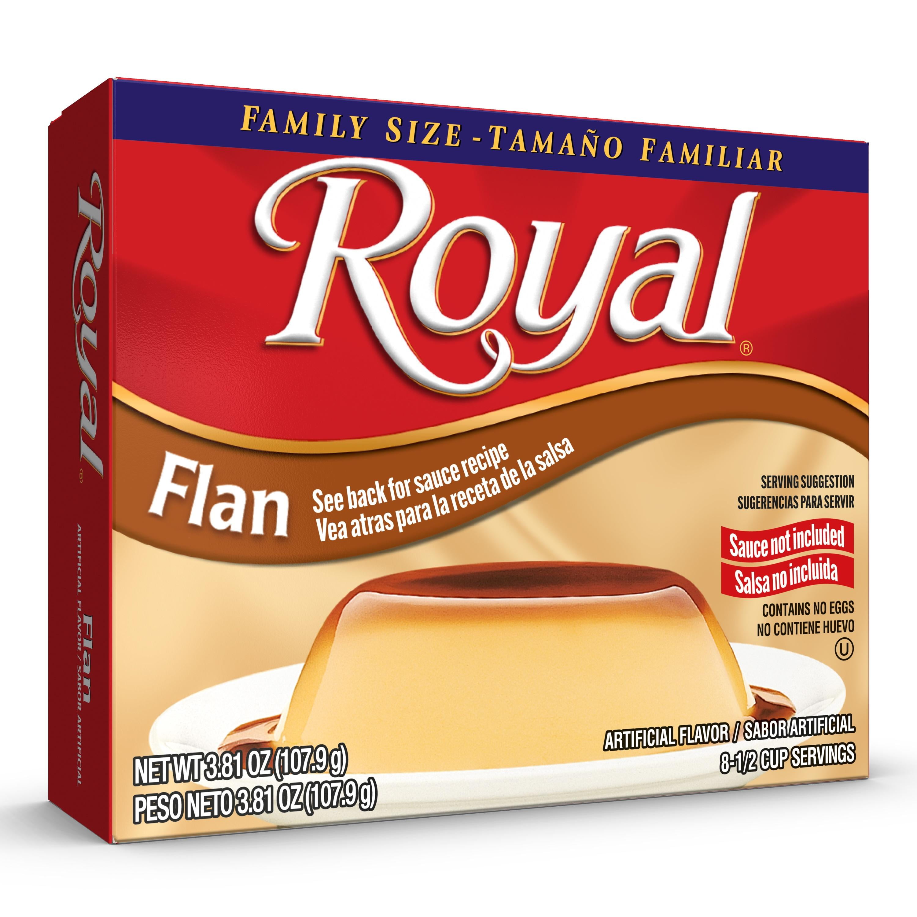 Royal Flan Instant Dessert Mix, No Caramel Sauce Included, 3.8 oz ...