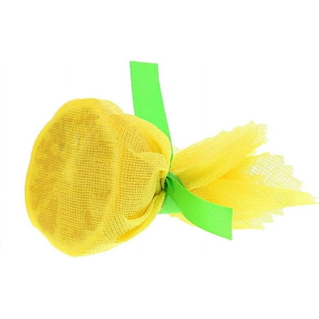 Royal Flat Yellow Lemon Wraps with Green Ribbons, Package of 1000