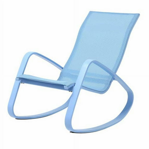 Royal Garden 170001E Eero 34 Inch Tall Aluminum Framed Outdoor Rocking Chair