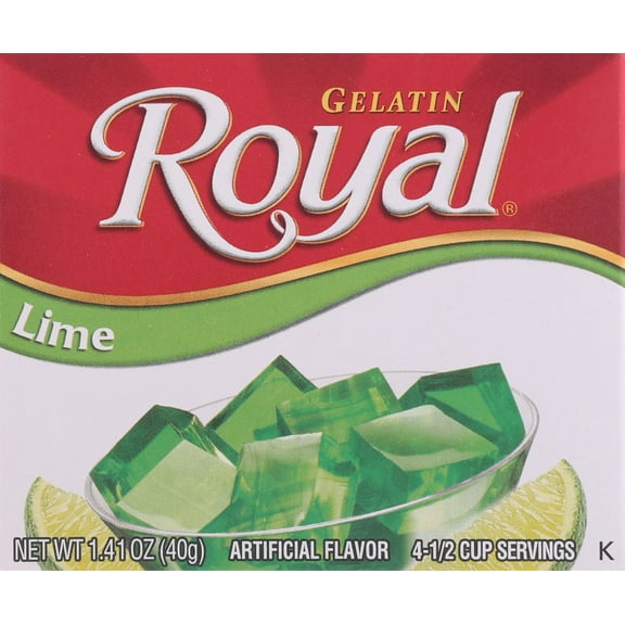 Royal Gelatin Lime Flavor, 1.41 oz Box