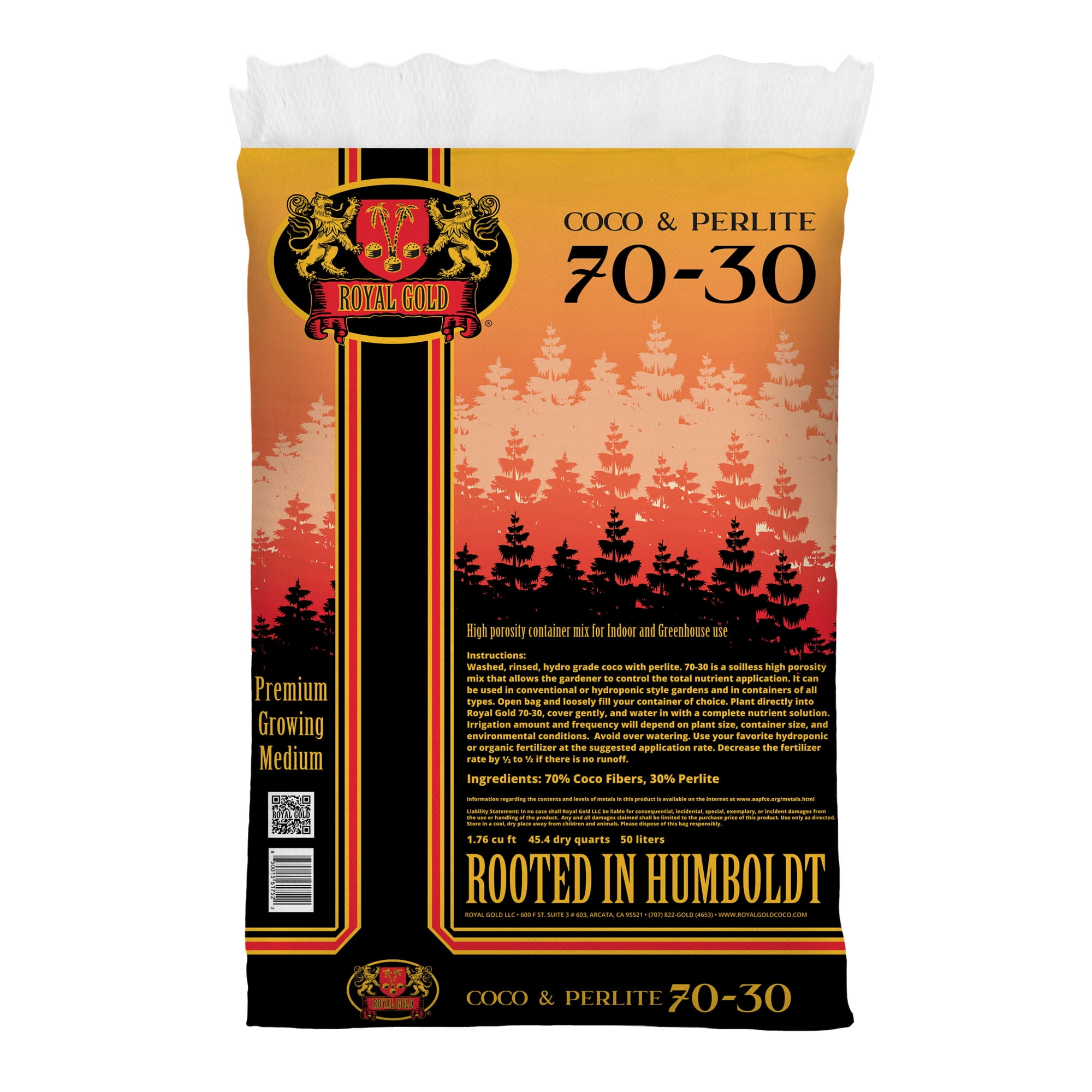 Royal Gold Coco & Perlite 70-30 Soilless Growing Medium, 1.76 Cu Ft ...