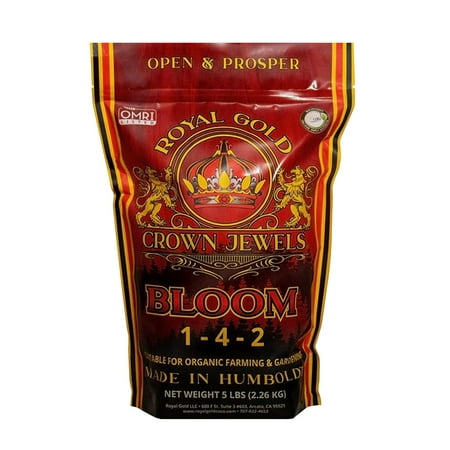 Royal Gold Crown Jewels Organic Bloom 1-4-2 Dry Soluble Fertilizer, 5 lbs