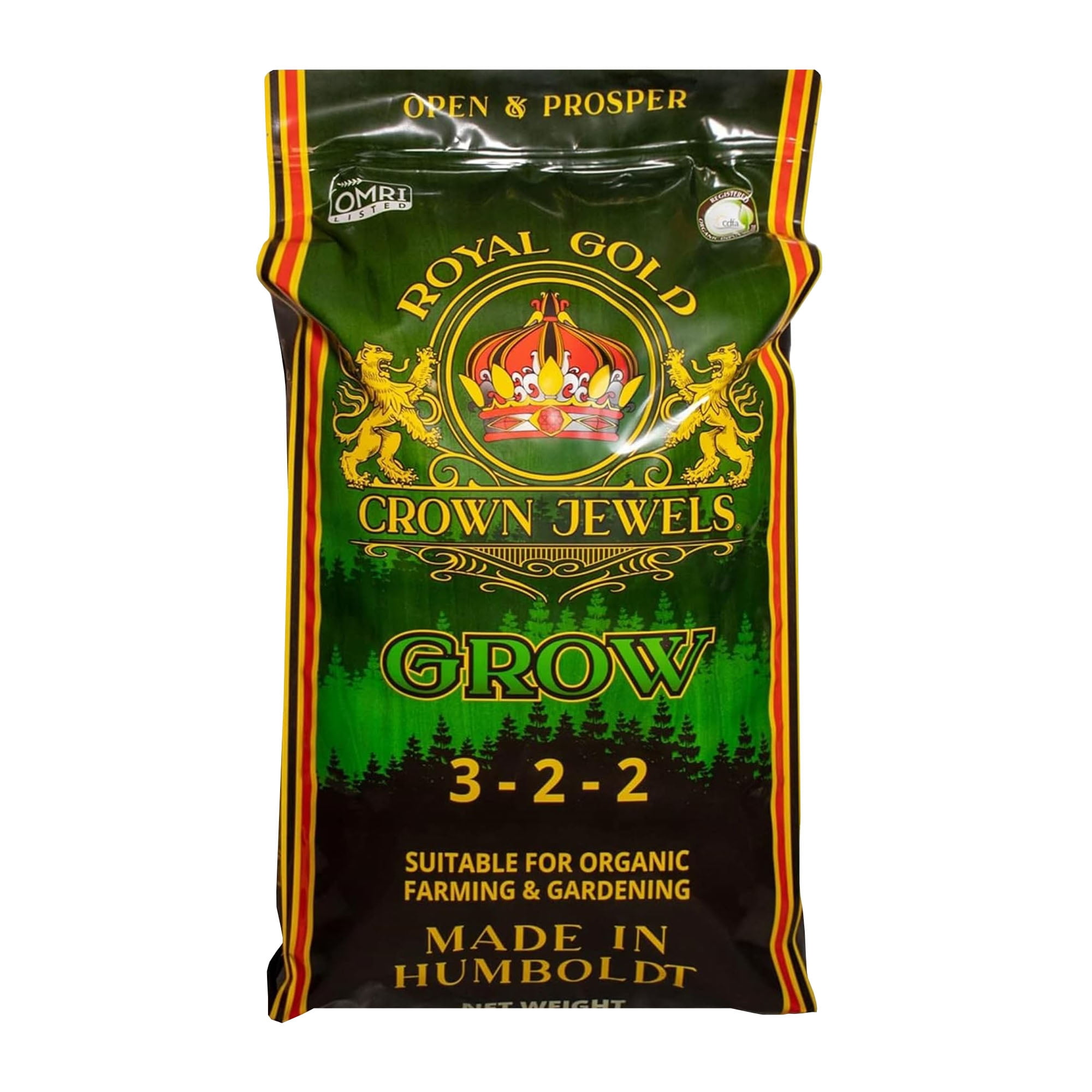 Royal Gold Crown Jewels Organic Grow 3-2-2 Dry Soluble Fertilizer, 40 lbs