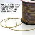 thumbnail image 1 of Rexlace Flat Plastic Lacing – Boondoggle String, Duo Royal / Gold, 0.092" W, 0.035” Thick, 100 Yd, 1 of 6