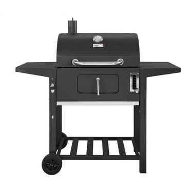 Royal Gourmet 24" CD1824A 24-Inch Charcoal Grill, Heavy-duty BBQ Smoker for Outdoor Picnic Camping Grilling, Black
