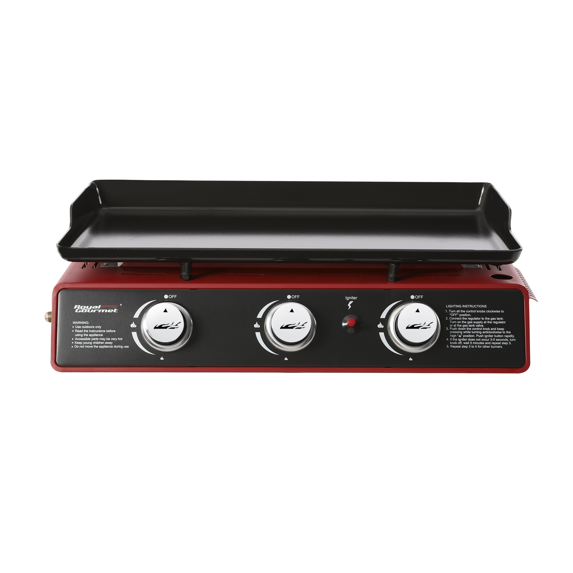 Royal Gourmet 3 Burner PD1301R Portable Tabletop 24" Gas Grill - image 1 of 6
