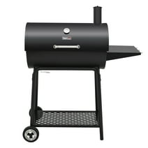 Royal Gourmet 30" CC1830 627 Square inches Barrel Charcoal Grill with Side Table