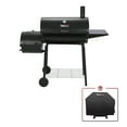 thumbnail image 1 of Royal Gourmet 30" CC1830SC Charcoal Grill with Offset Smoker and Cover, 1 of 9