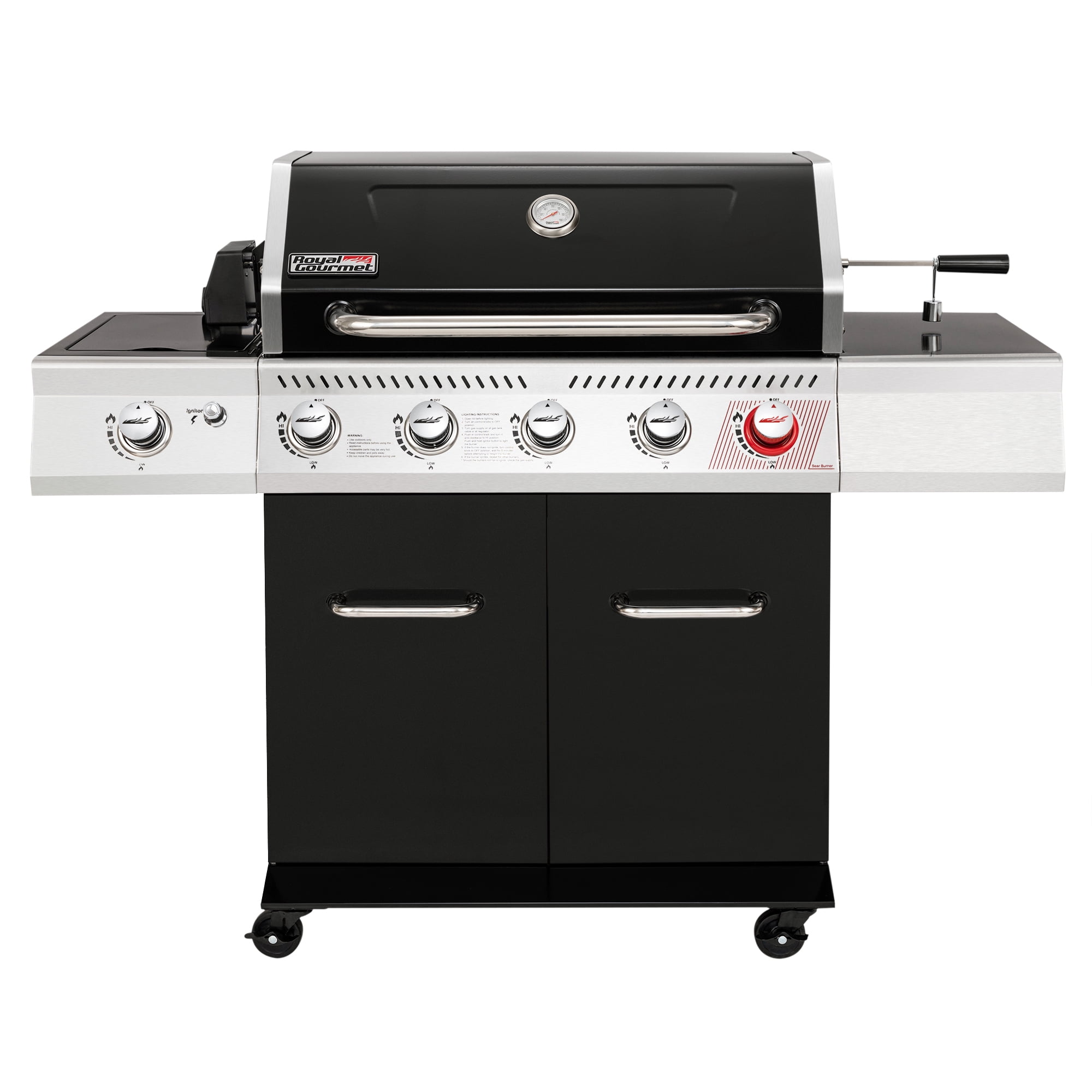 Royal Gourmet GA5404H Deluxe 5Burner Gas Grill with Rotisserie Kit