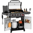 thumbnail image 1 of Royal Gourmet GA5407H 5-Burner BBQ Gas Grill with Sear Burner and Lidded Side Burner,Cabinet Style Grill for Outdoor Grilling and Backyard Cooking, Black, 1 of 13