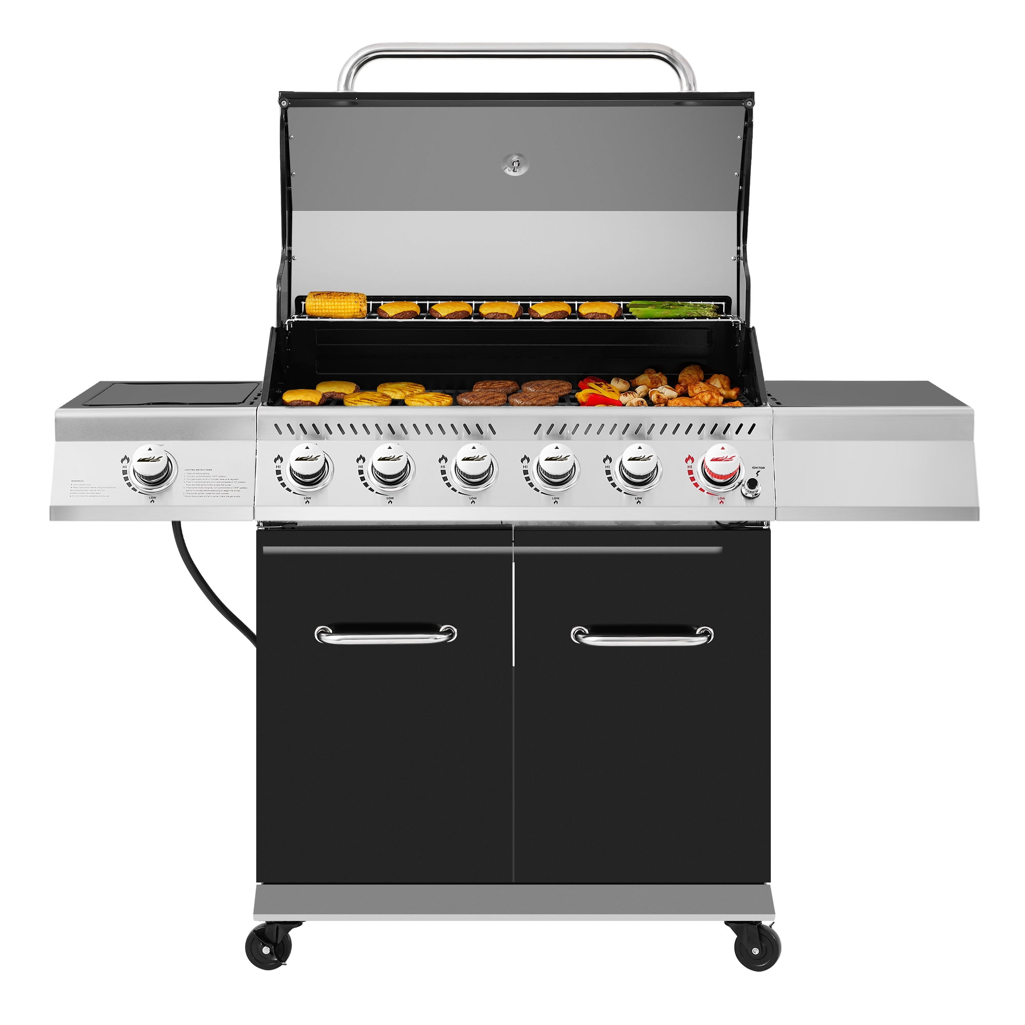 Royal Gourmet GA6402H 6-Burner BBQ Gas Grill with Sear Burner and