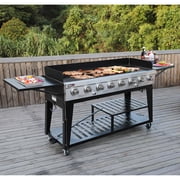 Royal Gourmet GB8000 Large Event 8-Burner Gas Grill, 104,000 BTU Liquid Propane Grill, for Outdoor Party , Black