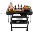 thumbnail image 1 of Royal Gourmet GD3701 Portable Collapsible Grill Stand for GD4002TP & GD4002T, Folding Grill Cart Trolley for Outdoor Cooking Camping, Tailgating & Patio, BBQ Stand Trolley, Black, 1 of 12