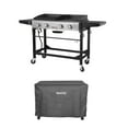 thumbnail image 1 of Royal Gourmet GD401C CR6008 22" Premium 4-Burner 48000-BTU Folding Gas Grill and Griddle With Cover, 1 of 7