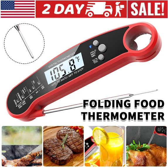Royal Gourmet Instant Read Meat Thermometer Kitchen Cooking Food Foldable Turkey