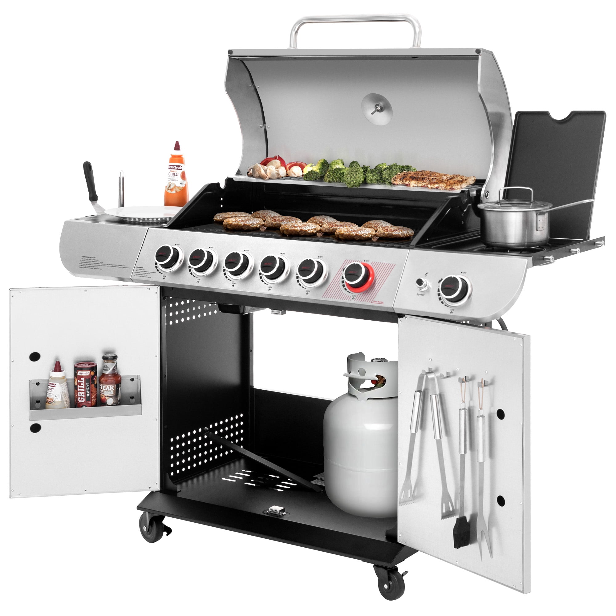 Royal Gourmet SG6002 Classic 6-Burner 71000-BTU LP Gas Grill with