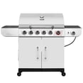 thumbnail image 1 of Royal Gourmet SG6002R 6-Burner BBQ Liquid Gas Grill with Sear and Side Burner, 71,000 BTU Cabinet Style Gas Grill, Outdoor Patio Garden Grill, Stainless Steel, Silver, 1 of 11