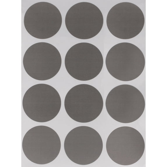 Royal Green 1.5 Large Dots Sticker Sheets for All-Purpose Labels Permanent Adhesive 38mm (1.5 in) - 300 Pack (Gray)