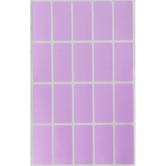 Royal Green 1.57 inch x 0.75 inch Stickers Rectangular Labels in Pastel Purple (40mm x 19mm) - 1000 Pack