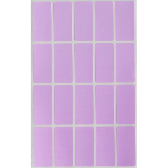Royal Green 1.57 inch x 0.75 inch Stickers Rectangular Labels in Pastel Purple (40mm x 19mm) - 1000 Pack
