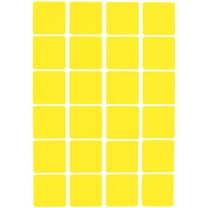 Royal Green 1" Square Sticker Inventory Labels for Identification and Marking in Yellow- 600 Pack