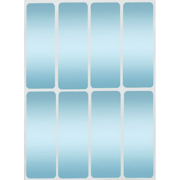 Royal Green 1x3 inch Permanent Labels Stickers Rectangles in Light Blue (75mm x 25mm) - 800 Pack