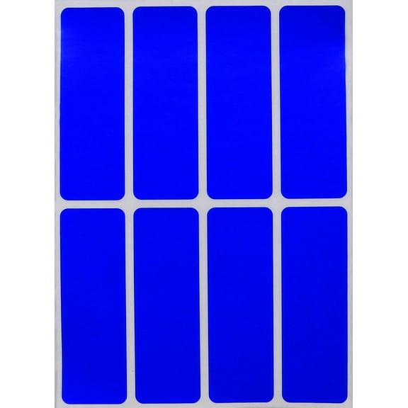 Royal Green 1x3 inch Permanent Labels Stickers for Moving  Rectangles in Blue - 400 Pack