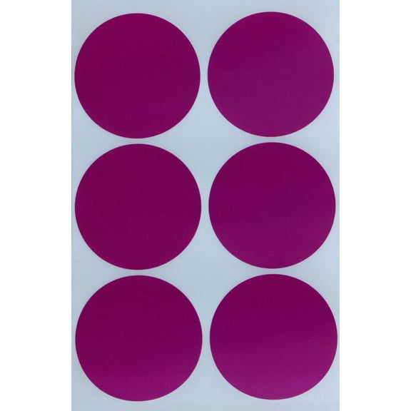 Royal Green 2" Round Labels for Storage Containers, Purple Color Dot Stickers 50mm - 180 Pack