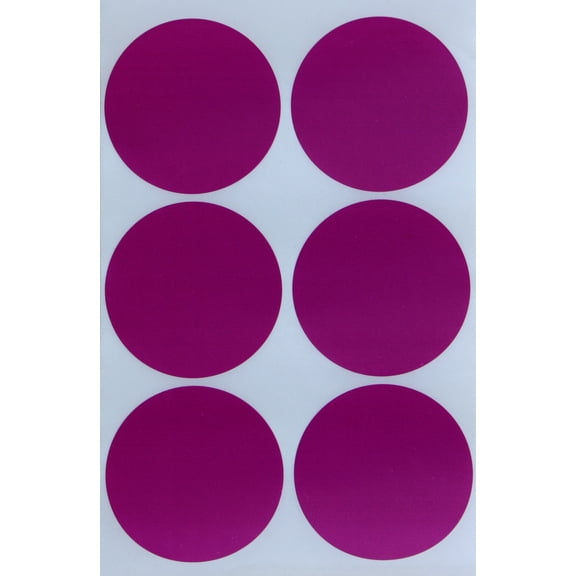 Royal Green 2" Round Stickers Purple Coding Dots - 300 Pack