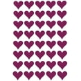 thumbnail image 1 of Royal Green 3/4 inch Colorful Hearts Sticker for Kids' Arts and Crafts in Purple 19mm (1.9cm) - 1000 Pack, 1 of 9