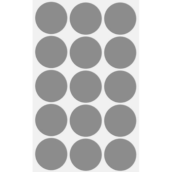 Royal Green 30MM Round Labels Paper Self-Adhesive Sticker Dots in Grey (1.25 in) - 75 Pack