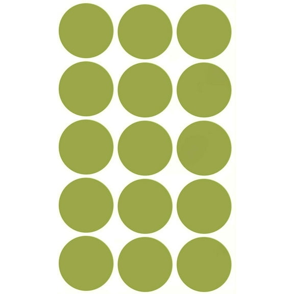 Royal Green 30mm (1.25 inch) Permanent Adhesive Olive Round Labels for Organizing and Inventory 750 Pack