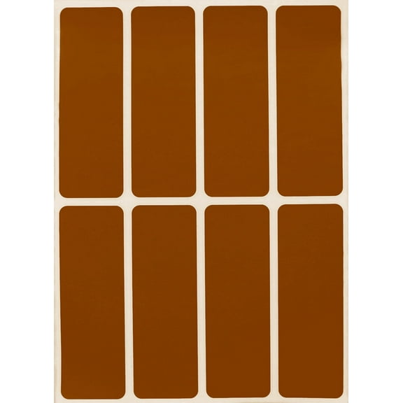 Royal Green 3x1 Labels Color Code Stickers Rectangle Label for Inventory and Identification in Brown - 800 Pack