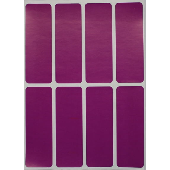 Royal Green 3x1 Labels Color Code Stickers Rectangle Label for Inventory and Identification in Purple - 400 Pack