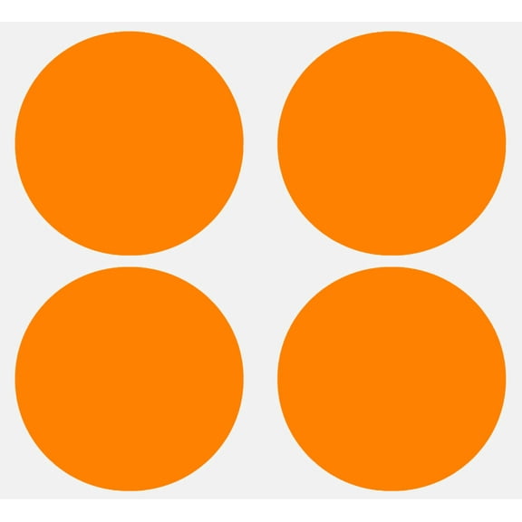 Royal Green 7.5CM (3 Inch) Color-Coding Self Adhesive Labels Round Dot Stickers for Warehouse Box Storage and Identification - 400 Pack (Neon Orange)