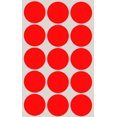thumbnail image 1 of Royal Green Adhesive Dot Stickers Organizing Labels for Home,School and Office Suplies, Arts, and Crafts 30mm (1.25 inch), 25 Sheets, Neon Red - 375 Pack, 1 of 6