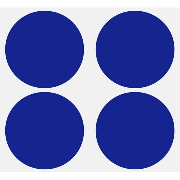 Royal Green Big Sticker Labels for Marking and Labeling in Blue (3 Inch) 75MM - 40 Pack