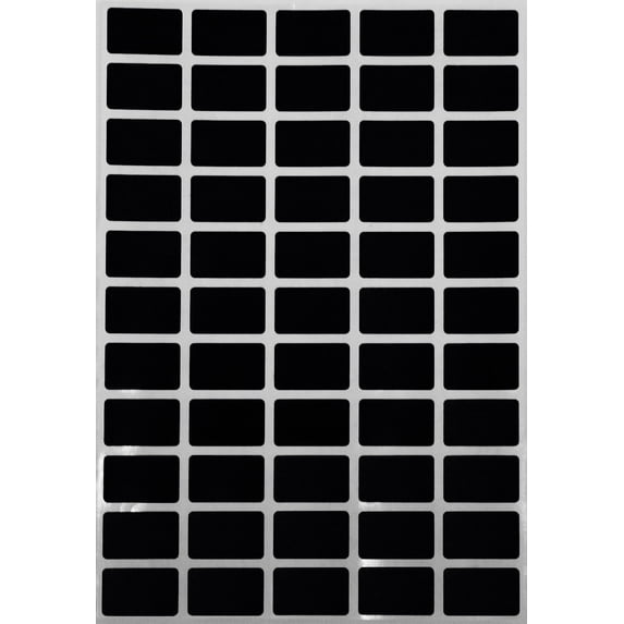 Royal Green Black Removable Rectangle Sticker 1 inch x 0.625 inch - Color Coding Rectangular Clean Remove Labels for File Folder tabs (25.5mm x 16 mm) - 550 Pack