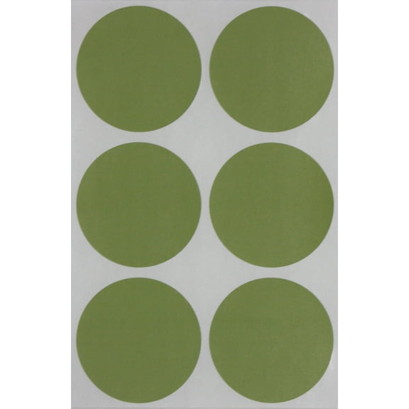 Royal Green Circle Sticker 50mm dot Labels in Olive Green - Permanent Adhesive 2 inch Label Rounds for Inventory and Marking - 180 Pack