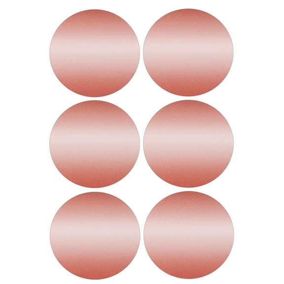 Royal Green Circle Sticker Labels 50mm Rose Gold Stickers 2 inch - 72 Pack