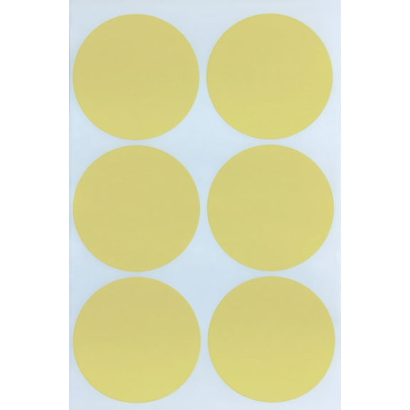 Royal Green Circle Stickers Dots Labels for All Purpose 50mm (2" inch) Pastel Yellow - 300 Pack