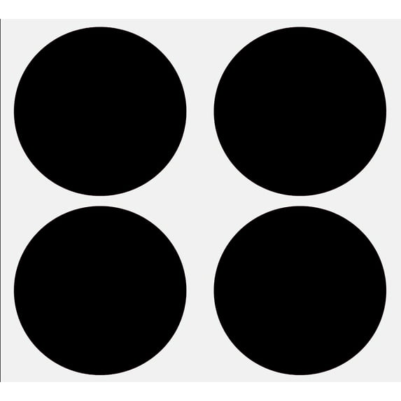 Royal Green Circle Stickers for All-Purpose Use (3" Inch) Black Labels 75MM 100 Pack