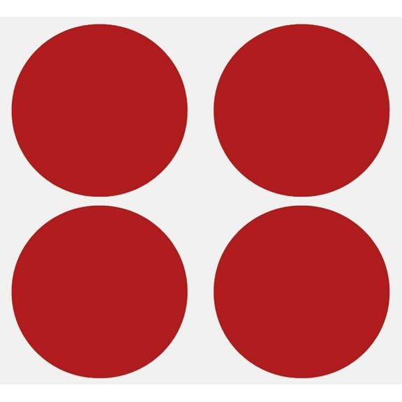 Royal Green Circle Stickers for All-Purpose Use (3" Inch) Large Red Labels 75MM 100 Pack