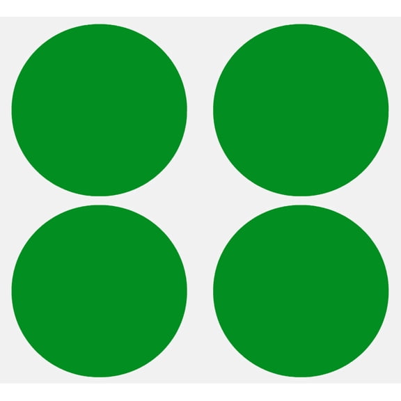 Royal Green Circle Stickers for All-Purpose Use (75MM) 3" Inch Green Round Labels 100 Pack