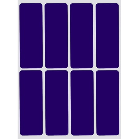 Royal Green Color Code Stickers 3x1 (75mm x 25mm)Rectangle Labels in Royal Blue - 120 Pack