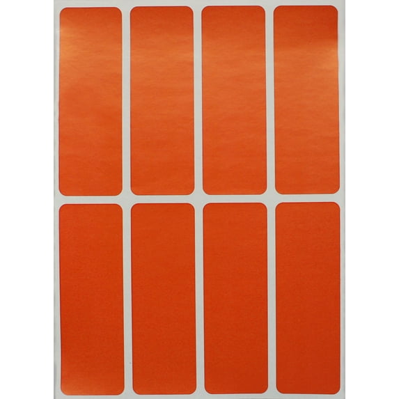 Royal Green Color Code Stickers for File Folders in Orange 3x1 inch - 800 Pack