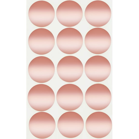 Royal Green Color Code Write On Labels 1.25 inch Dot Stickers for Labeling, and Moving Label for Office & Home in Rose Gold, 1500 Pack